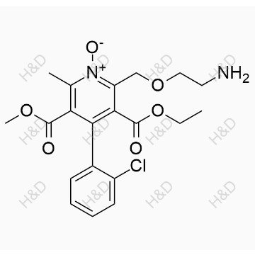 氨氯地平雜質34,2-((2-aminoethoxy)methyl)-4-(2-chlorophenyl)-3-(ethoxycarbonyl)-5-(methoxycarbonyl)-6-methylpyridine 1-oxide