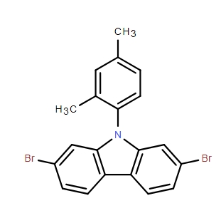 2,7-二溴-9-(2,4-二甲基苯基)-9H-咔唑,2,7-Dibromo-9-(2,4-dimethylphenyl)-9H-carbazole