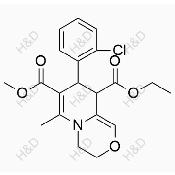 氨氯地平雜質45,9-ethyl 7-methyl 8-(2-chlorophenyl)-6-methyl-3,4,8,9-tetrahydropyrido[2,1-c][1,4]oxazine-7,9-dicarboxylate