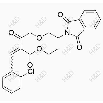 氨氯地平雜質(zhì)47,ethyl 2-(2-chlorobenzylidene)-4-(2-(1,3-dioxoisoindolin-2-yl)ethoxy)-3-oxobutanoate