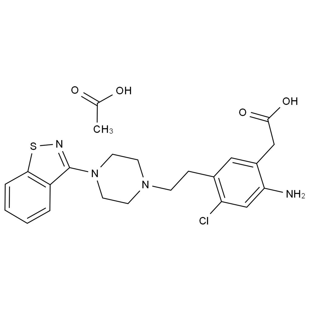 齐拉西酮EP杂质C 乙酸盐,Ziprasidone EP Impurity C  acetate