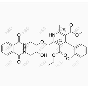 氨氯地平杂质53,3-ethyl 5-methyl 4-(2-chlorophenyl)-2-((2-(2-((2-hydroxyethyl)carbamoyl)benzamido)ethoxy)methyl)-6-methyl-1,4-dihydropyridine-3,5-dicarboxylate
