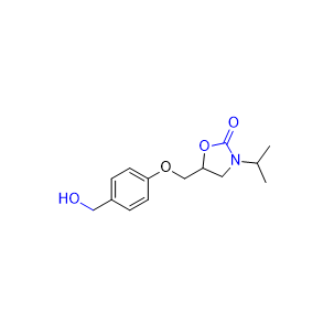 比索洛尔杂质14,5-[[4-(hydroxymethyl)phenoxy]methyl]-3-isopropyl-1,3- oxazolidin-2-one