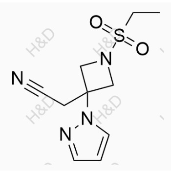 巴瑞替尼雜質(zhì)63,2-(1-(ethylsulfonyl)-3-(1H-pyrazol-1-yl)azetidin-3-yl)acetonitrile