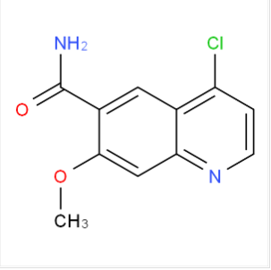 4-氯-7-甲氧基喹啉-6-酰胺,4-chloro-7-methoxyquinoline-6-carboxamide