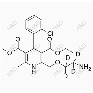 氨氯地平雜質33,3-Ethyl 5-methyl 2-((2-aminoethoxy-1,1,2,2-d4)methyl)-4-(2-chlorophenyl)-6-methyl-1,4-dihydropyridine-3,5-dicarboxylate