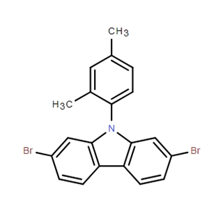 2,7-二溴-9-(2,4-二甲基苯基)-9H-咔唑