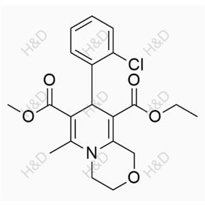 氨氯地平雜質(zhì)46,9-ethyl 7-methyl 8-(2-chlorophenyl)-6-methyl-1,3,4,8-tetrahydropyrido[2,1-c][1,4]oxazine-7,9-dicarboxylate