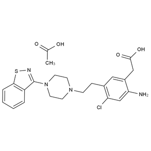 CATO_齐拉西酮EP杂质C 乙酸盐_1798033-44-9_97%