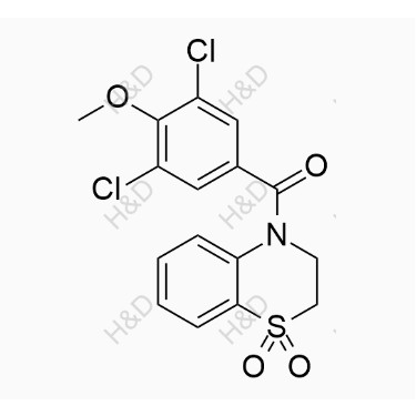 多替諾德雜質(zhì)40,(3,5-dichloro-4-methoxyphenyl)(1,1-dioxido-2H-benzo[b][1,4]thiazin-4(3H)-yl)methanone