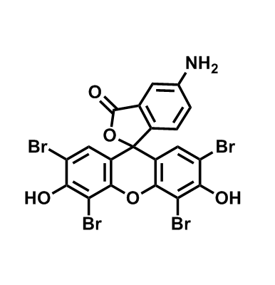 5-amino-2',4',5',7'-tetrabromo-3',6'-dihydroxy-3H-spiro[isobenzofuran-1,9'-xanthen]-3-one,5-amino-2',4',5',7'-tetrabromo-3',6'-dihydroxy-3H-spiro[isobenzofuran-1,9'-xanthen]-3-one