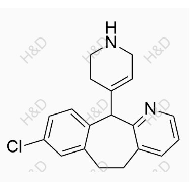 地氯雷他定EP杂质B,8-chloro-11-(1,2,3,6-tetrahydropyridin-4-yl)-6,11-dihydro-5H-benzo[5,6]cyclohepta[1,2-b]pyridine