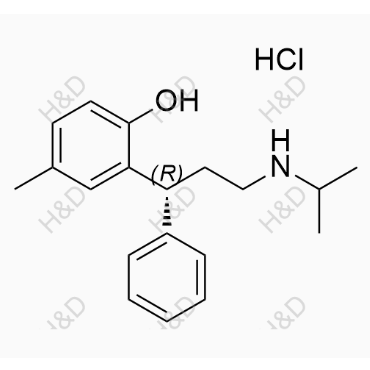 托特羅定EP雜質(zhì)E(鹽酸鹽),(R)-2-(3-(isopropylamino)-1-phenylpropyl)-4-methylphenol hydrochloride