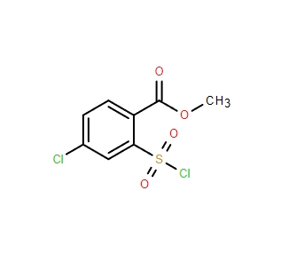 4-氯-2-氯磺?；郊姿峒柞?4-CHLORO-2-(CHLOROSULFONYL) BENZOIC ACID METHYL ESTER