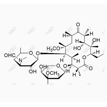 克拉霉素雜質(zhì)H,N-((2S,3R,4S,6R)-2-(((3R,4S,5S,6R,7R,9R,11R,12R,13S,14R)-14-ethyl-12,13-dihydroxy-4-(((2R,4R,5S,6S)-5-hydroxy-4-methoxy-4,6-dimethyltetrahydro-2H-pyran-2-yl)oxy)-7-methoxy-3,5,7,9,11,13-hexamethyl-2,10-dioxooxacyclotetradecan-6-yl)oxy)-3-hydroxy-6-methylt