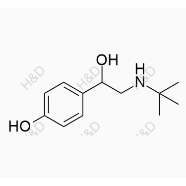 沙丁胺醇EP雜質(zhì)B,4-(2-(tert-butylamino)-1-hydroxyethyl)phenol