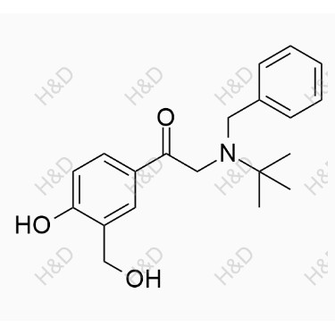 沙丁胺醇EP雜質(zhì)G,2-(benzyl(tert-butyl)amino)-1-(4-hydroxy-3-(hydroxymethyl)phenyl)ethanone