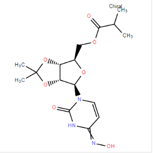 尿苷2'3'-O-（1-甲基亞乙基）-，4-肟，5'-（2- 丙酸甲酯）,Uridine,2’3’-O-(1-methylethylidene)-,4-oxime,5’-(2- methylpropanoate)