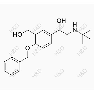 沙丁胺醇EP雜質(zhì)I,1-(4-(benzyloxy)-3-(hydroxymethyl)phenyl)-2-(tert-butylamino)ethanol