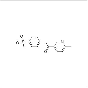 1-(6-甲基吡啶-3-基)-2-[4-(甲基磺?；?苯基]乙酮,1-(6-Methylpyridin-3-yl)-2-[4-(methylsulfonyl)phenyl]ethanone