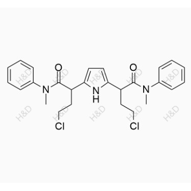 沙丁胺醇雜質(zhì)23,2,2'-(1H-pyrrole-2,5-diyl)bis(4-chloro-N-methyl-N-phenylbutanamide)