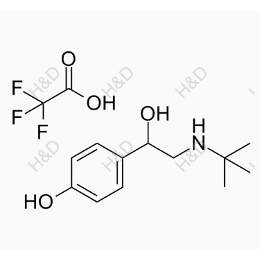 沙丁胺醇EP雜質(zhì)B三氟乙酸鹽,4-(2-(tert-butylamino)-1-hydroxyethyl)phenol 2,2,2-trifluoroacetate