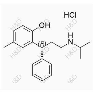 (R)-2-(3-(isopropylamino)-1-phenylpropyl)-4-methylphenol hydrochloride	托特羅定EP雜質(zhì)E(鹽酸鹽)