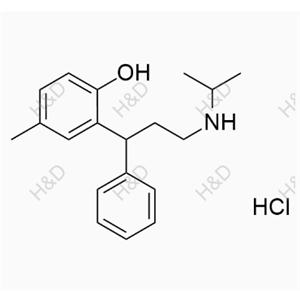 2-(3-(isopropylamino)-1-phenylpropyl)-4-methylphenol hydrochloride	托特罗定杂质14(盐酸盐)