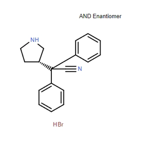 3-(S)-(+)-(1-氰基-1,1-二苯甲基)吡咯烷氫溴酸鹽