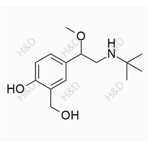 沙丁胺醇EP雜質A,4-(2-(tert-butylamino)-1-methoxyethyl)-2-(hydroxymethyl)phenol