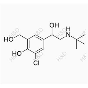 沙丁胺醇EP雜質(zhì)L,4-(2-(tert-butylamino)-1-hydroxyethyl)-2-chloro-6-(hydroxymethyl)phenol