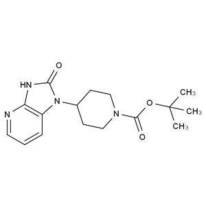 CATO_4-{2-oxo-1H,2H,3H-咪唑-[4,5-b]吡啶-1-基}哌啶-1-羧酸叔丁酯_781649-87-4_97%