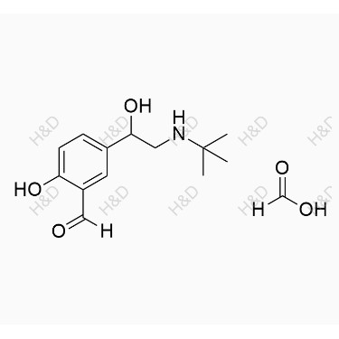 沙丁胺醇EP雜質(zhì)D(甲酸鹽）,5-(2-(tert-butylamino)-1-hydroxyethyl)-2-hydroxybenzaldehyde formate