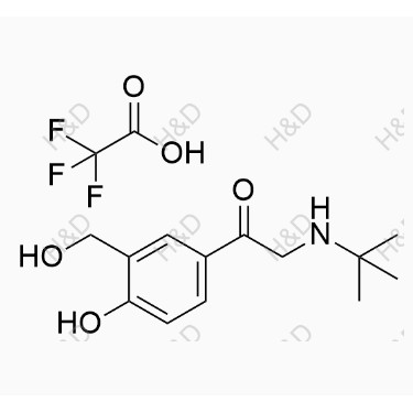 沙丁胺醇EP雜質(zhì)J(三氟乙酸鹽),2-(tert-butylamino)-1-(4-hydroxy-3-(hydroxymethyl)phenyl)ethanone 2,2,2-trifluoroacetate