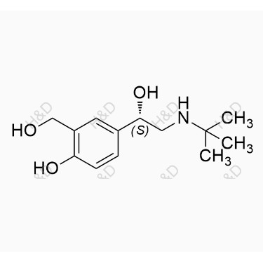 右沙丁胺醇,(S)-4-(2-(tert-butylamino)-1-hydroxyethyl)-2-(hydroxymethyl)phenol