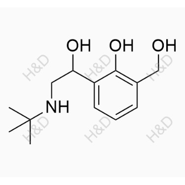 沙丁胺醇杂质31,2-(2-(tert-butylamino)-1-hydroxyethyl)-6-(hydroxymethyl)phenol