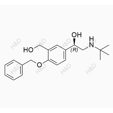 鹽酸左旋沙丁胺醇雜質(zhì)F,(R)-1-(4-(benzyloxy)-3-(hydroxymethyl)phenyl)-2-(tert-butylamino)ethanol