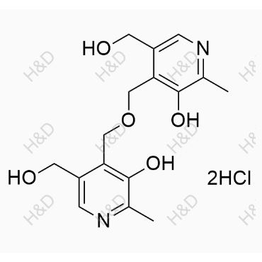 維生素B6雜質(zhì)1(雙鹽酸鹽),4,4'-(oxybis(methylene))bis(5-(hydroxymethyl)-2-methylpyridin-3-ol) dihydrochloride