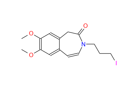 7,8-二甲氧基-3-(3-碘丙基)-1,3-二氫-2H-3-苯并氮雜卓-2-酮