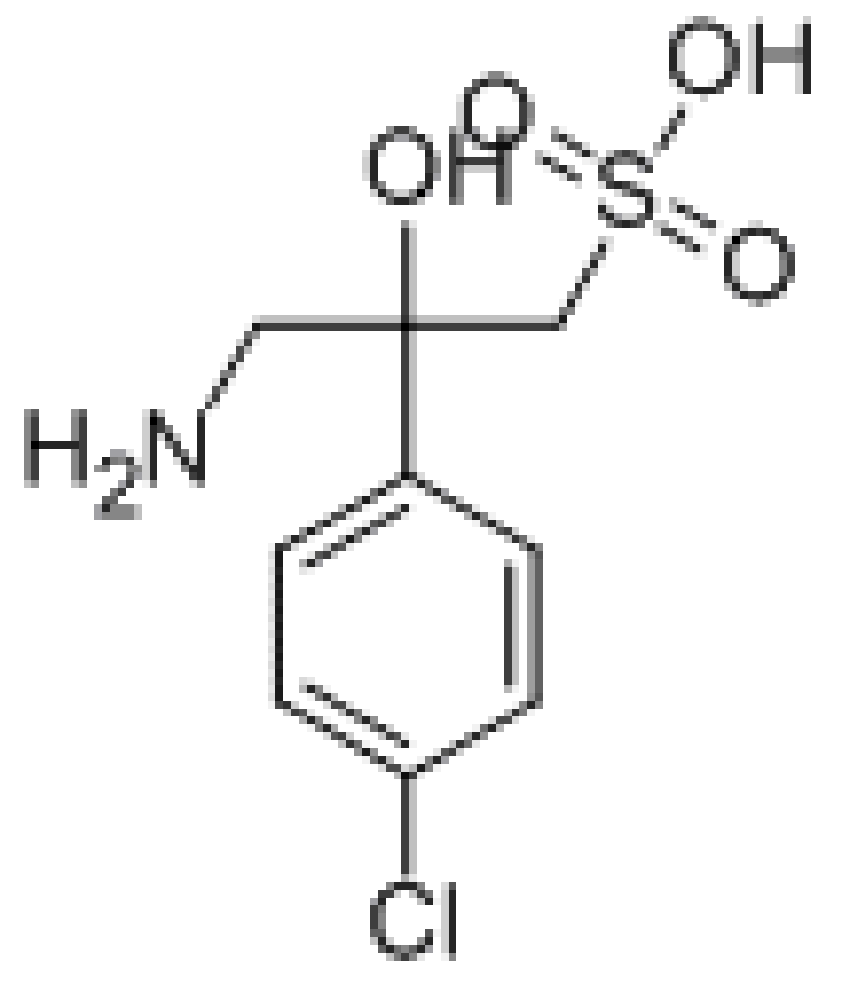 3-氨基-2-4-氯苯基-2-羥基丙烷磺酸,3-amino-2-(4-chlorophenyl)-2-hydroxypropane-1-sulfonic acid