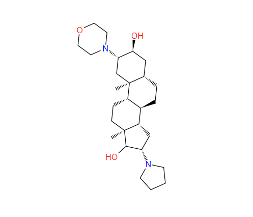 (2b,3a,5a,16b,17b)-2-(4-嗎啉基)-16-(1-吡咯烷基)雄甾烷-3,17-二醇,(2b,3a,5a,16b,17b)-2-(4-Morpholinyl)-16-(1-pyrrolidinyl)androstane-3,17-diol