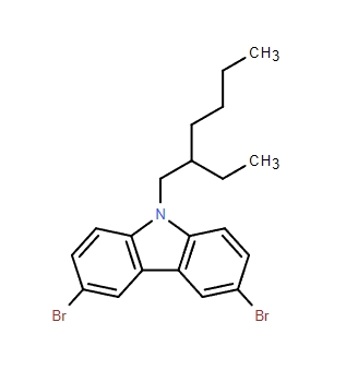 9-(2'-乙基己基)-3,6-二溴咔唑,3,6-dibroMo-9-(2-ethylhexyl)-9H-carbazole