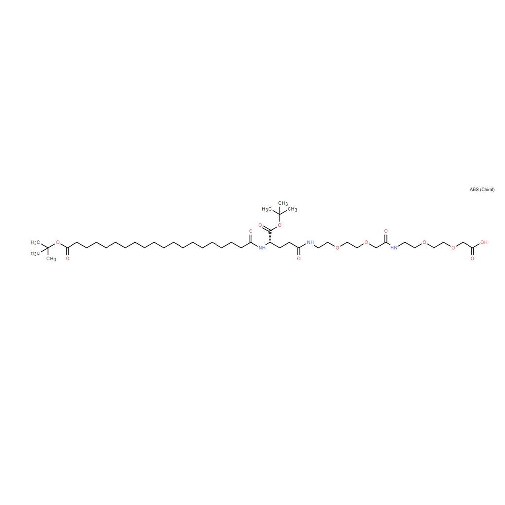 索瑪魯肽側鏈但16個碳多兩個 中間是18個CH2,C20-OtBu-Glu(OtBu)-AEEA-AEEA-OH