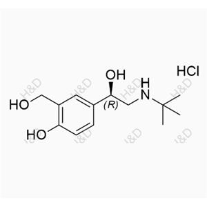 鹽酸左旋沙丁胺醇,(R)-4-(2-(tert-butylamino)-1-hydroxyethyl)-2-(hydroxymethyl)phenol hydrochloride