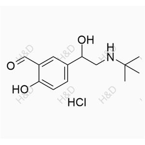 鹽酸左旋沙丁胺醇雜質(zhì)D（鹽酸鹽）,5-(2-(tert-butylamino)-1-hydroxyethyl)-2-hydroxybenzaldehyde hydrochloride