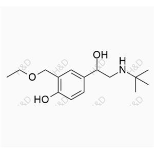 鹽酸左旋沙丁胺醇雜質(zhì)E,4-(2-(tert-butylamino)-1-hydroxyethyl)-2-(ethoxymethyl)phenol