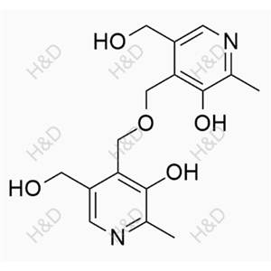 4,4'-(oxybis(methylene))bis(5-(hydroxymethyl)-2-methylpyridin-3-ol)	維生素B6雜質(zhì)1