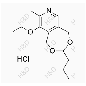 9-ethoxy-8-methyl-3-propyl-1,5-dihydro-[1,3]dioxepino[5,6-c]pyridine hydrochloride	維生素B6雜質(zhì)11（鹽酸鹽）