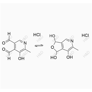 維生素B6雜質(zhì)14   （鹽酸鹽）,5-hydroxy-6-methylpyridine-3,4-dicarbaldehyde compound with 6-methyl-1,3-dihydrofuro[3,4-c]pyridine-1,3,7-triol (1:1) dihydrochloride