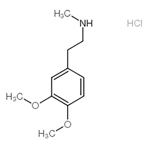 3,4-二甲氧基-N-甲基苯乙胺 鹽酸鹽,2-(3,4-dimethoxyphenyl)-N-methylethanamine,hydrochloride